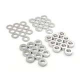 Yeah Racing Aluminium M4 X 8Mm Flat Washer 0.5 / 1 / 2 / 3 mm 10Pcs Each