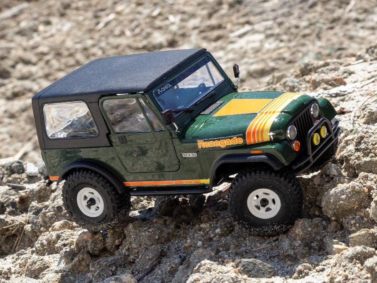 Axial 1/30 Scx30 Jeep Cj-7 Renegade 4X4 Rtr, Green
