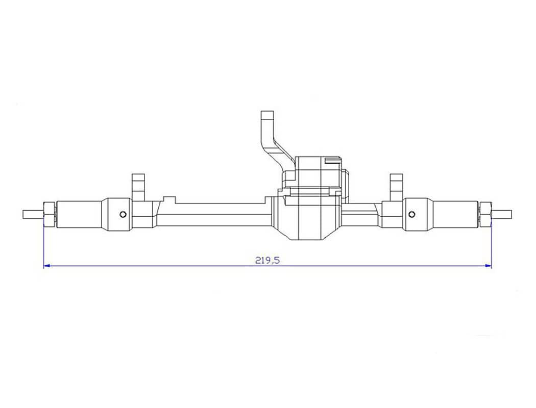 RC4WD BULLY 2 COMPETITION CRAWLER REAR AXLE