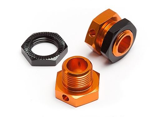 HPI 5mm Hex Wheel Adapters Trophy Buggy (Orange/Black)