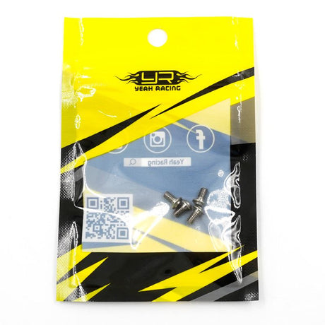 Yeah Racing 64 Titanium Hex Socket Low Profile Half Thread Screws (3x6mm) 4pcs