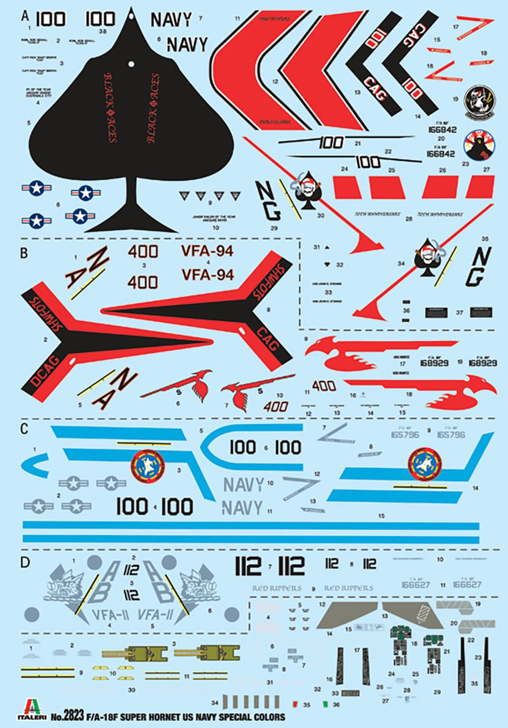 Italeri F/A-18F Super Hornet US Navy Special Colours