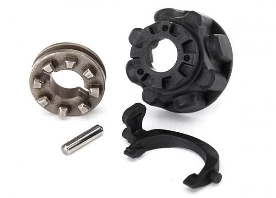 TRAXXAS Carrier, differential/ differential slider/ T-Lock fork