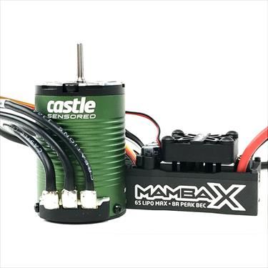CASTLE Mamba X SCT Pro, Sensored, 25.2V WP Esc & 1410-3800kV Combo (CC010-0161-00)