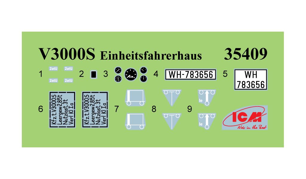 Icm V3000S 'Einheitsfahrerhaus', Wwii German Military Truck