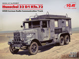 Icm Henschel 33 D1 Kfz.72, Wwii German Radio Communication Truck