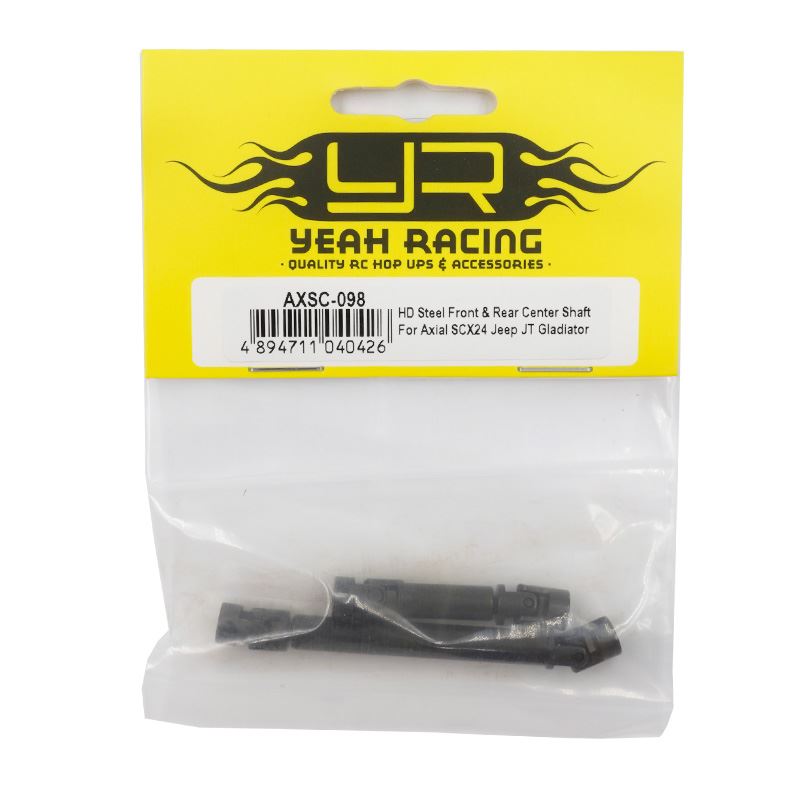 Yeah Racing HD Steel Front & Rear Center Shaft For Axial SCX24 Jeep JT Gladiator