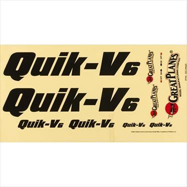 GPLANES Decal QuikV6 Q500 ARF