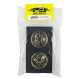 Yeah Racing 1.9 Aluminum CNC 5 Spoke Beadlock Rim 2pcs Gold Titanium