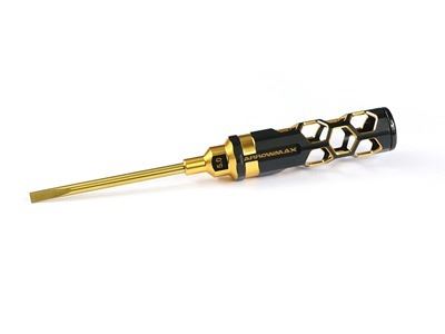 Arrowmax Flat Head Screwdriver 5.0 x 100mm Black Golden