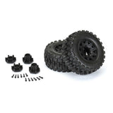Proline 1/10 Badlands Mx28 Belted F/R 2.8In Mt Tres Mounted 12mm Blk