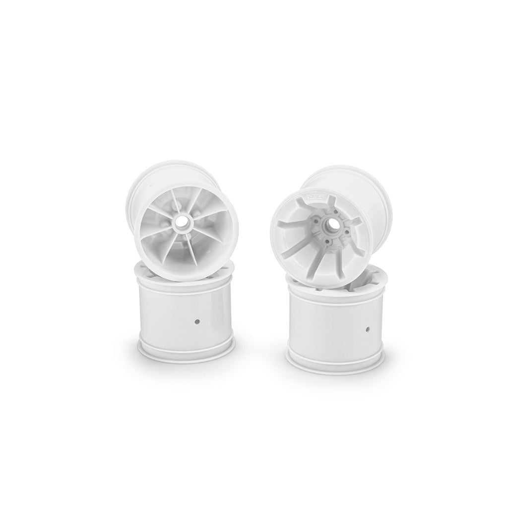 Pioneer - Rc10T 2.2 Wide Front Wheel White 4Pc