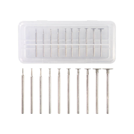 Diamond Burr Set For Grinding Cutting - 10Pc