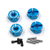 Yeah Racing Aluminum Hex Adaptor Set 12x5.5mm For 1/10 RC Touring Drift Crawler Blue