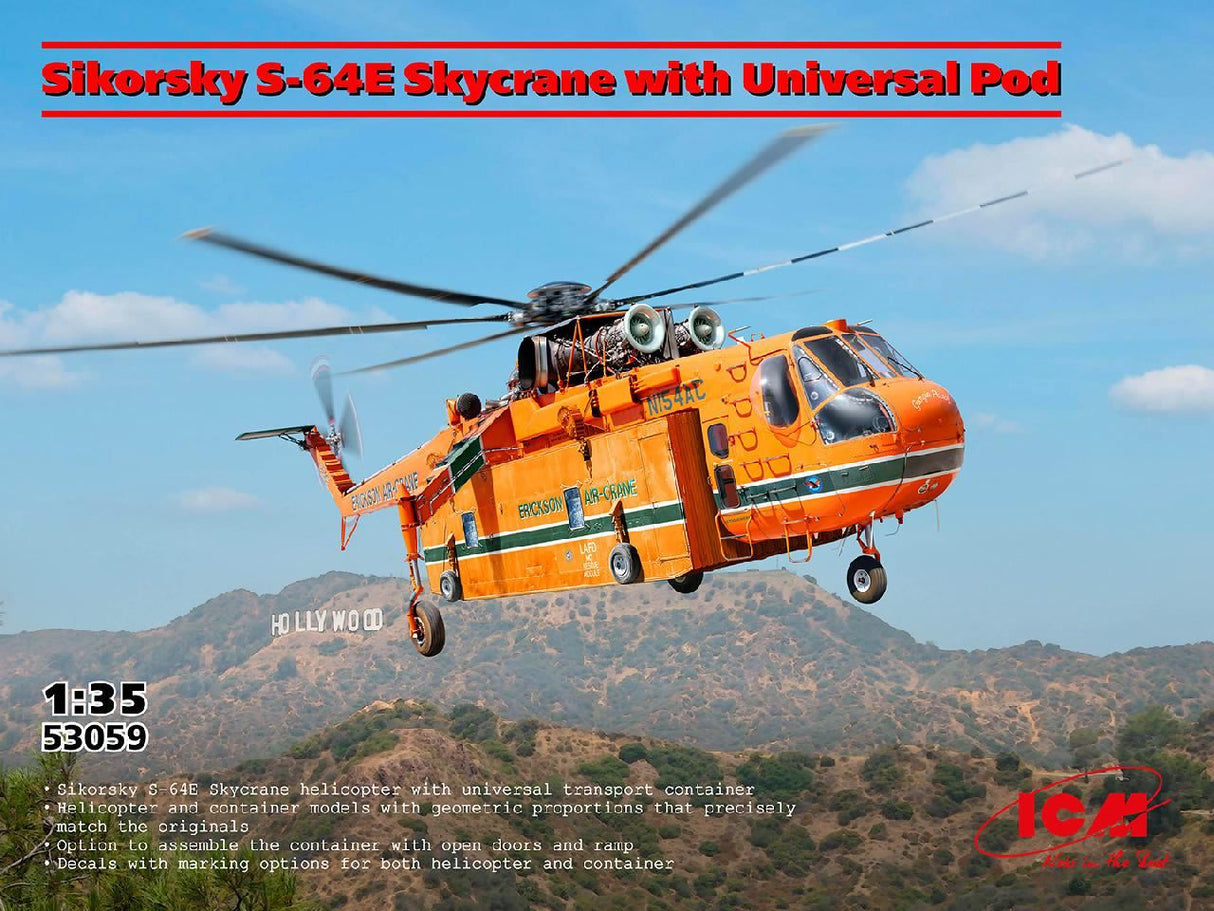 Icm Sikorsky S-64E Skycrane With Universal Pod