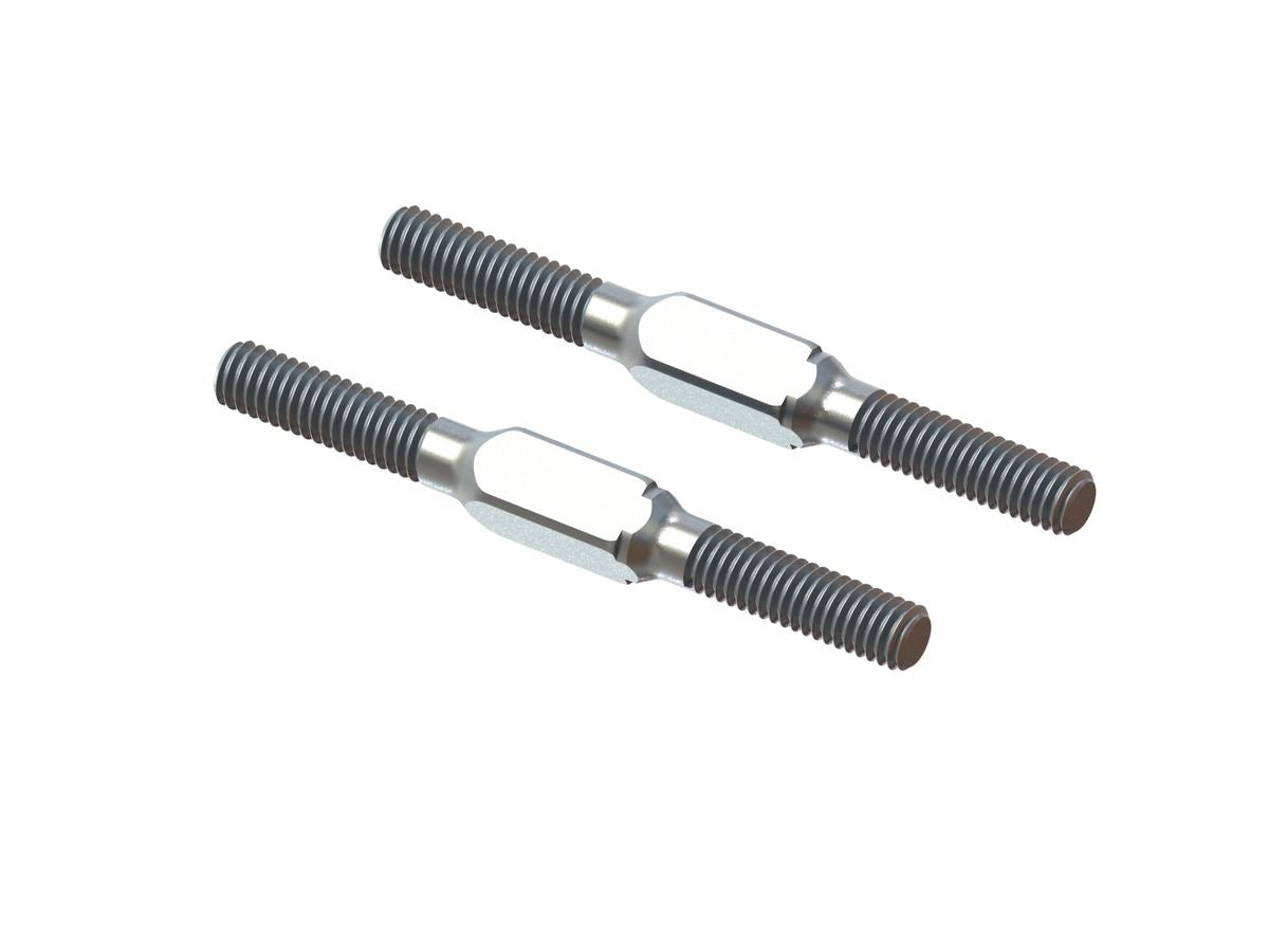 Arrma Steel Turnbuckle M4x45mm Silver (2)