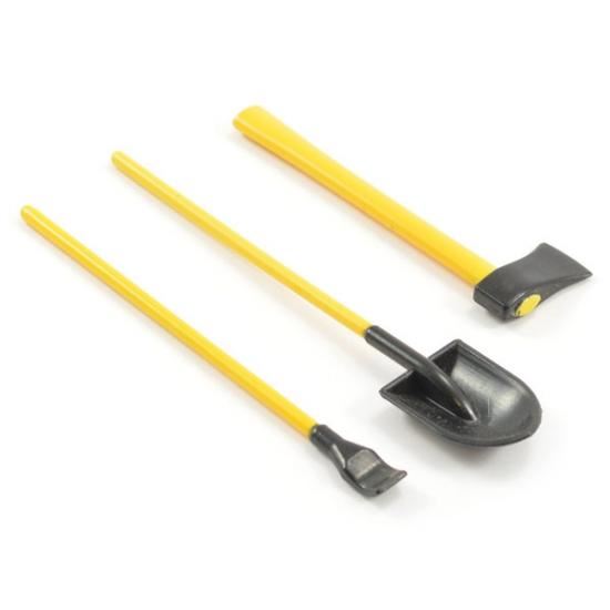 FASTRAX 3-PIECE PAINTED HAND TOOLS SHOVEL/AXE/PRY BAR