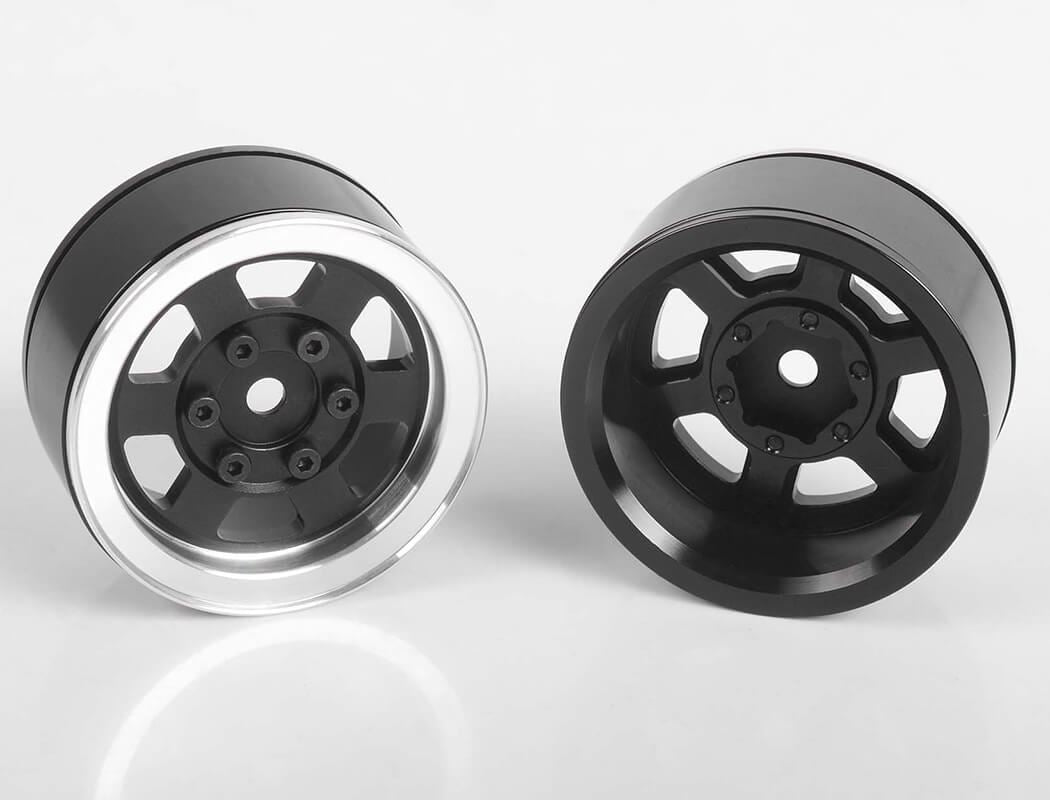 RC4WD SIX-SPOKE 1.55  INTERNAL BEADLOCK WHEELS (BLACK)