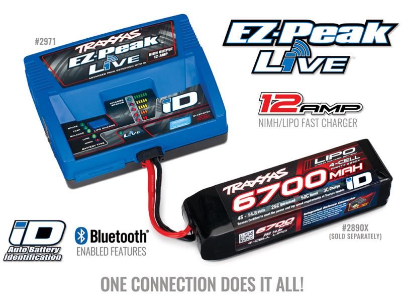 Traxxas EZ-Peak Live 4s 12amp Bluetooth iD Charger