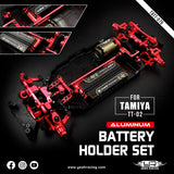 Yeah Racing Aluminum Short Battery Holder Set For Tamiya Tt02 Series