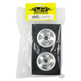 Yeah Racing 1.9 Aluminum CNC 5 Spoke Beadlock Wheel 2pcs Silver