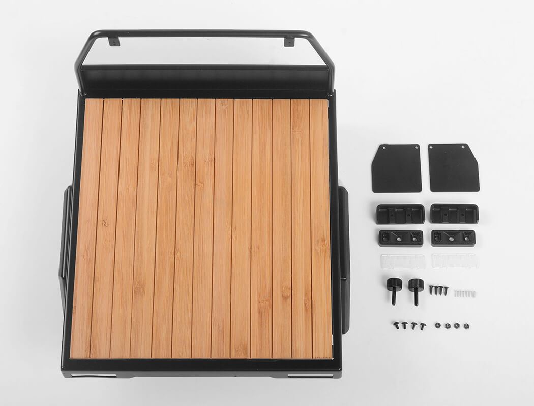 RC4WD WOOD FLATBED W/ MUDFLAPS FOR TF2 MOJAVE BODY