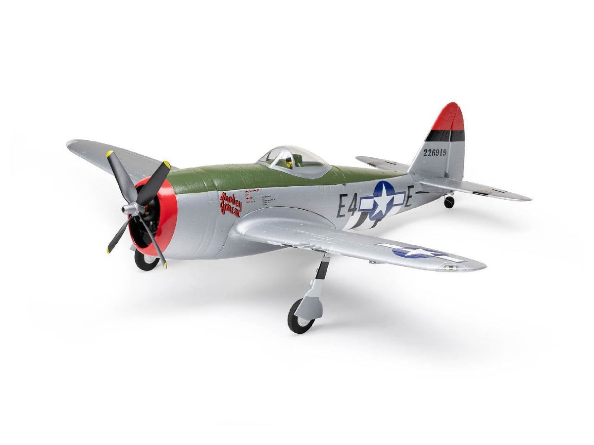 E Flite Micro P-47 Thunderbolt 625Mm Bnf Basic With As3X+ And Safe S