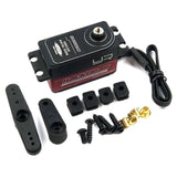 Yeah Racing Aluminum Case Low Profile Digital High Speed Coreless Servo For 1/10 RC Red