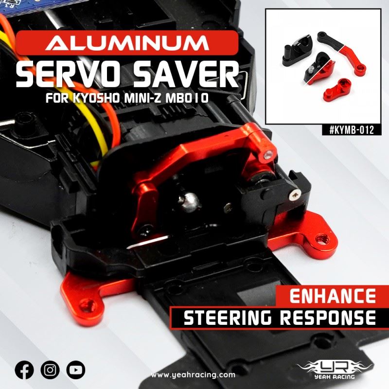 Yeah Racing Aluminum Servo Saver Set For Kyosho Mini-Z Mb010
