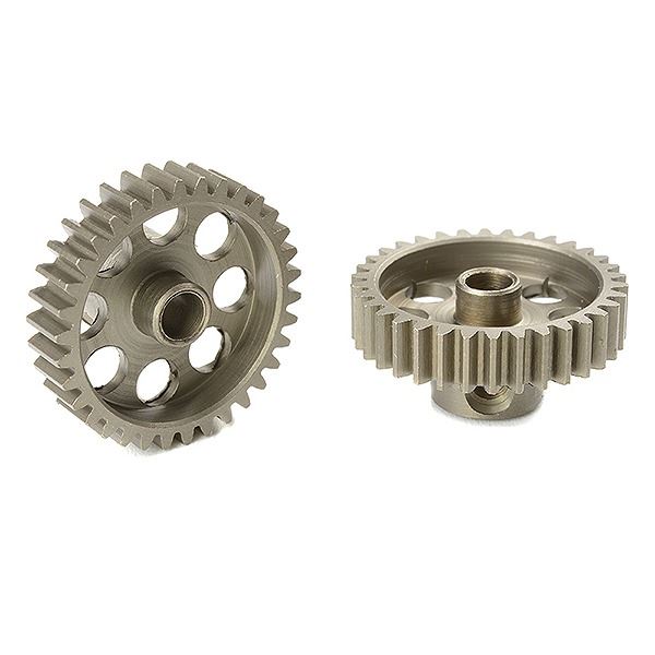 Corally 48 Dp Pinion Short Hardened Steel 34 Teeth Shaft Dia. 3.17mm