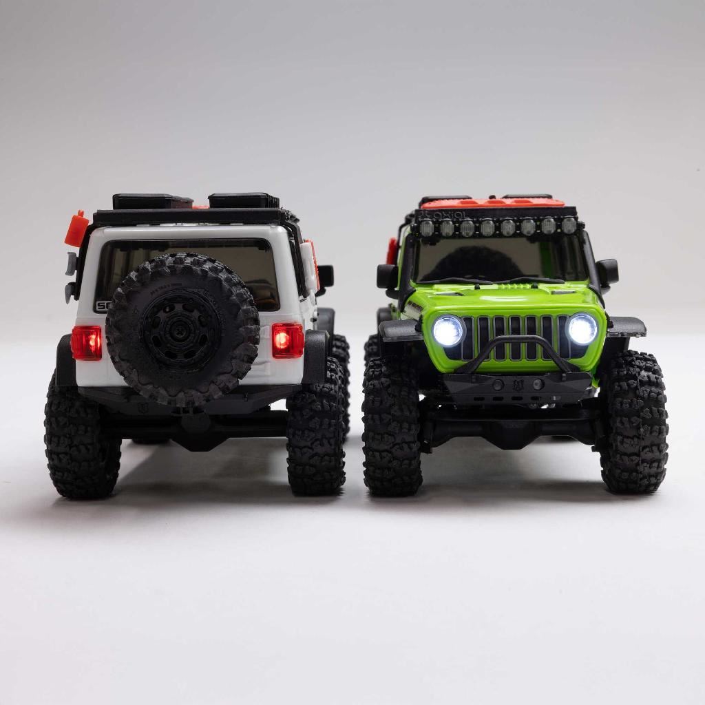 Axial 1/30 Scx30 Jeep Wrangler Jlu 4X4 Rtrrock Crawler White