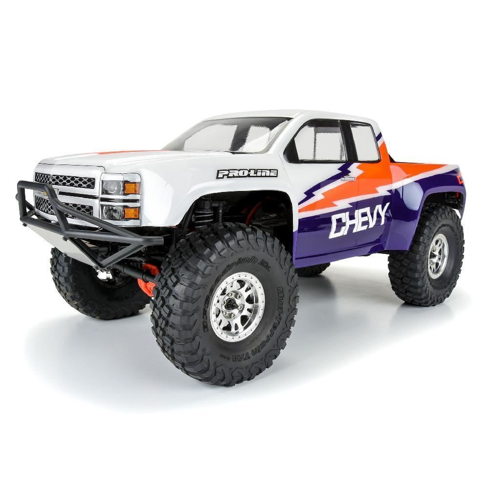 Proline 1/10 2015 Chevy Silverado Pre-Runner Clear Body 12.3In Wb Cra