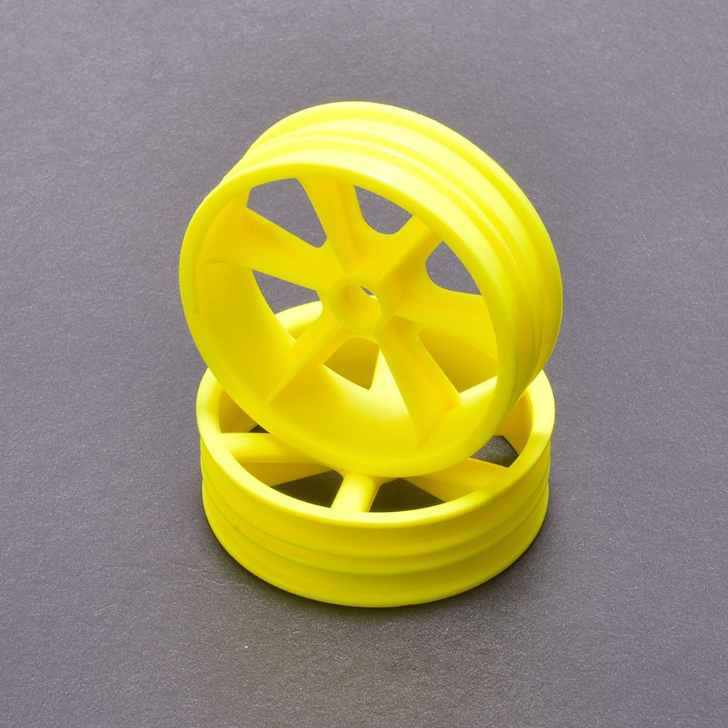 Jc 6 Spoke 2.2 2Wd Front Yellow Wheel Cougar 2K Pr
