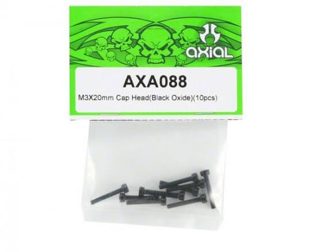 AXIAL Cap Head M3x20mm Black Oxide (10)