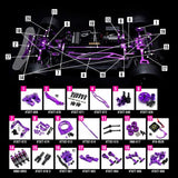 Yeah Racing Magenta Aluminum Conversion Kit For Tamiya Tt02 Purple