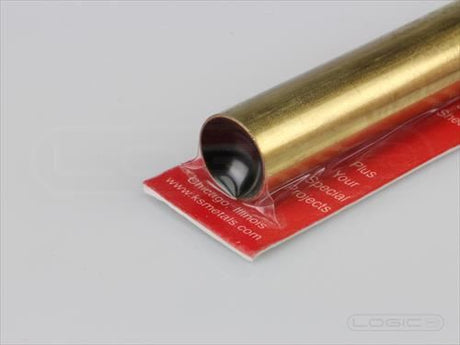 KS 12" Round Brass Tube 21/32" (Pk1) .014 Wall