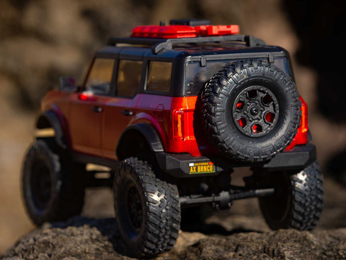 Axial 1/24 SCX24 2021 Ford Bronco 4WD Truck Brushed RTR, Red