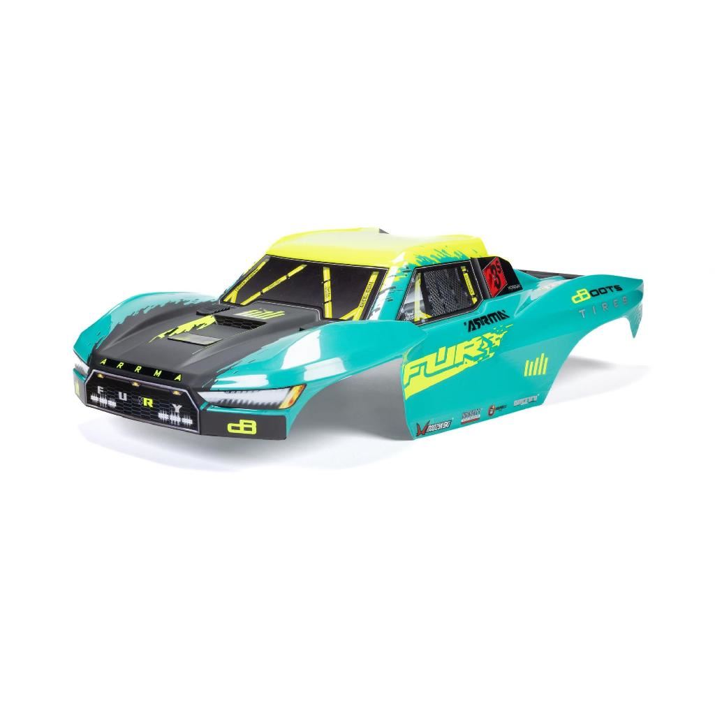 Arrma 1/10 Fury Painted Decaled Trimmed Body Set, Green