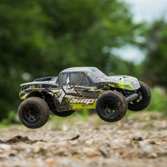 ECX AMP MT 1:10 2WD Monster Truck: Black/Green RTR INT (ECX03028IT2)