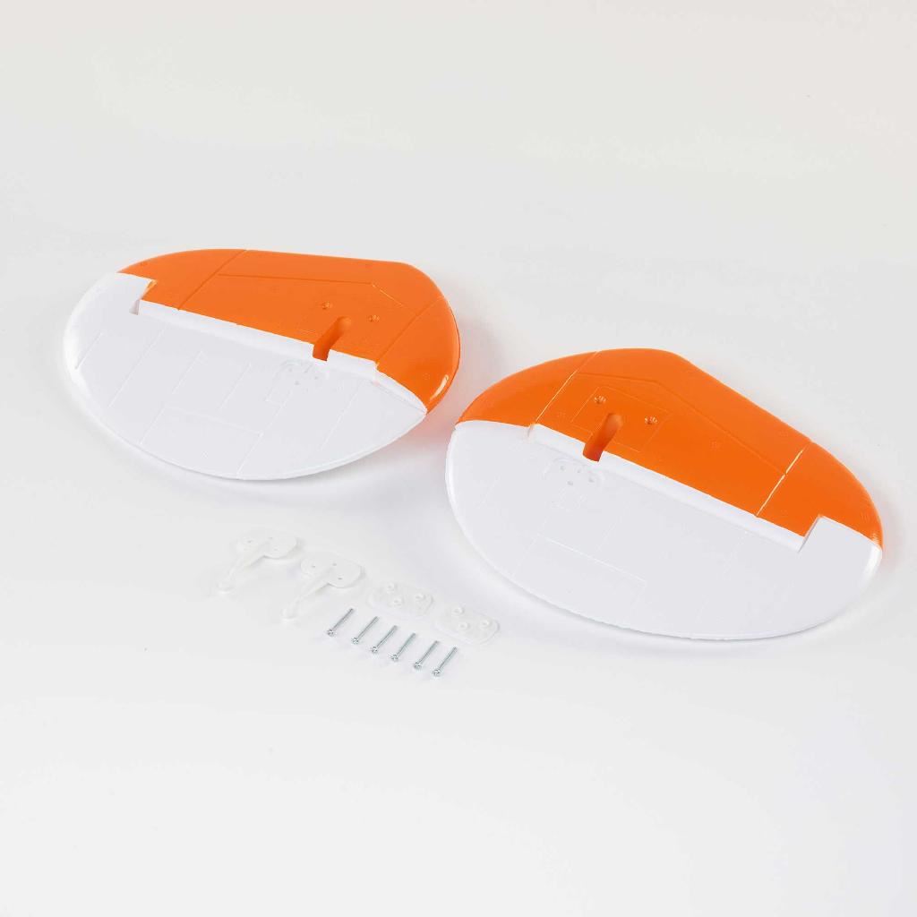 E Flite Vertical Stabilizer Set, White: Rc-45J 1.5M