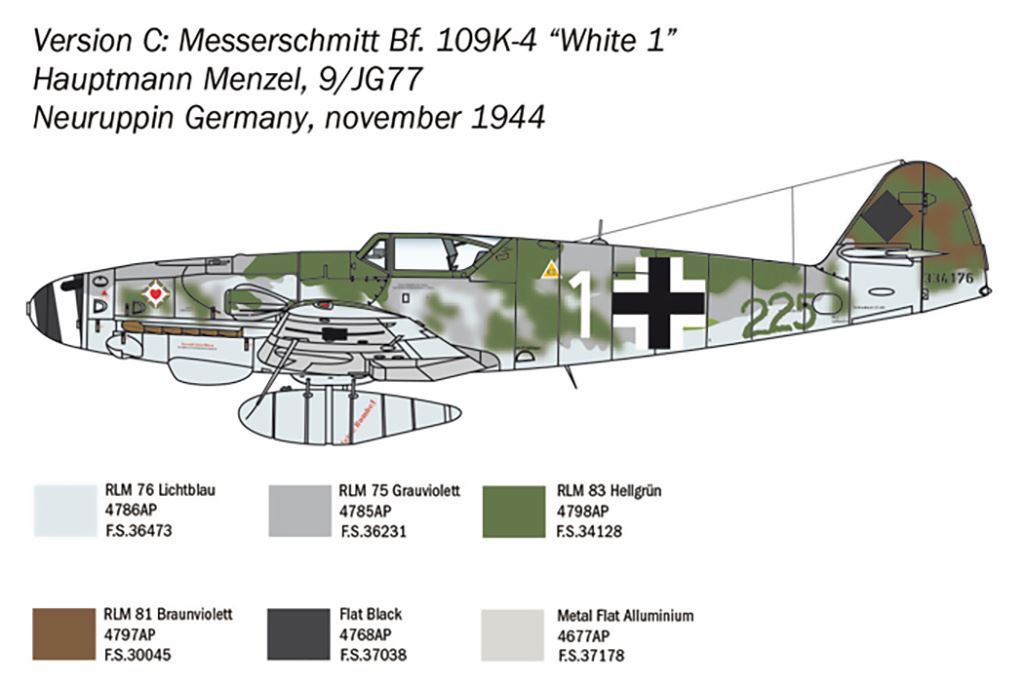 Italeri Bf 109 K-4