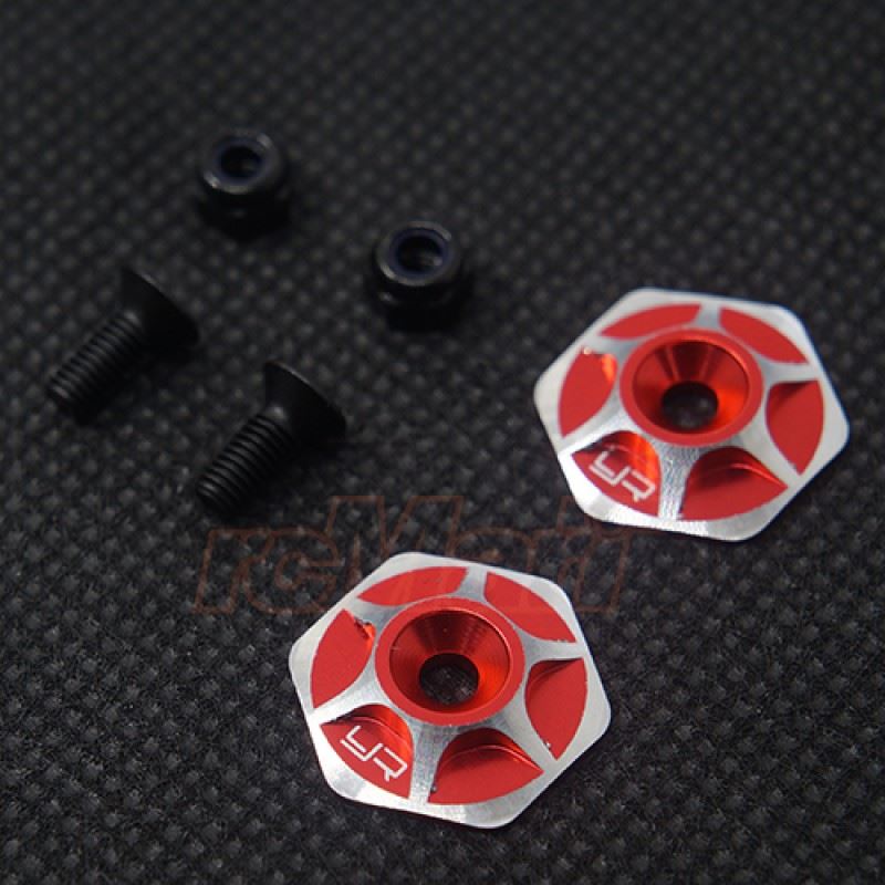 Yeah Racing Aluminum Wing Holder For 1/10 1/8 Off-Road Buggy Truggy 2 pcs Red