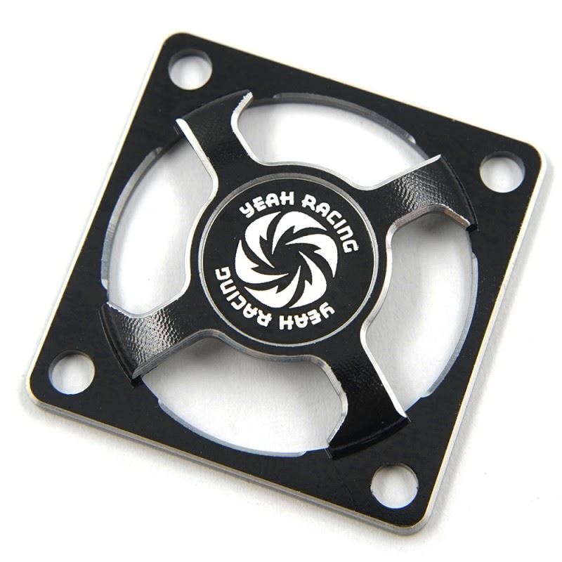 Yeah Racing Aluminum 30x30mm Fan Protector Black