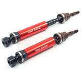 Yeah Racing HD Tool Steel Front Universal Drive Shafts for Traxxas 1/10 Slash Stampede 4X4 Red