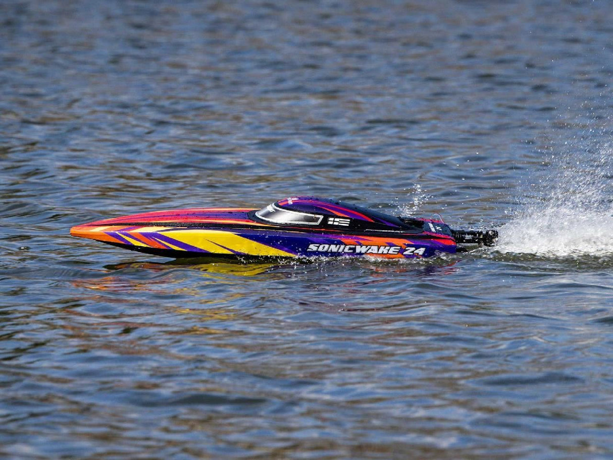 Proboat Sonicwake 24In Self-Righting Brushless Deep-V Rtr, Red