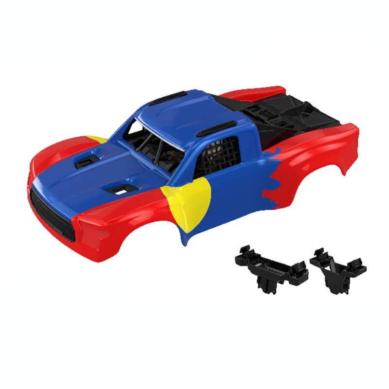 Udi Rc Sierra Pc Bodyshell With Mounts (Blue/Red)