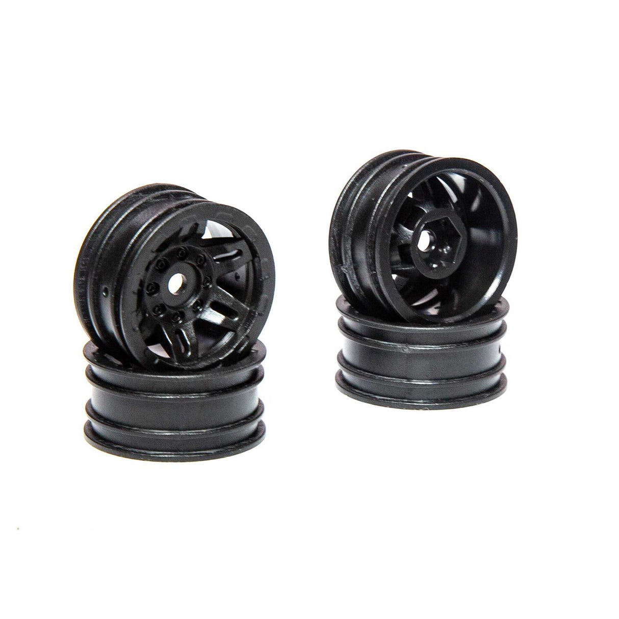 Axial 1.0 Rockster Wheels Black (4pcs): SCX24