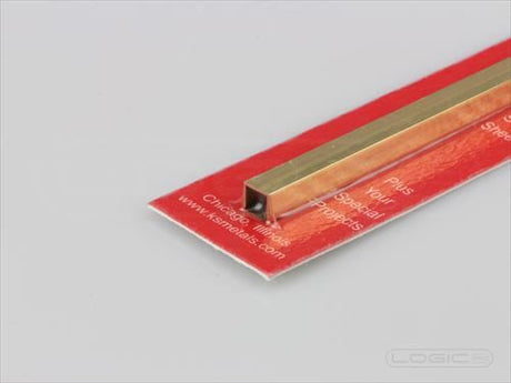 KS 12" Square Brass Tube 7/32" (Pk1) .014 Wall