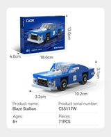 Cada Mini Blaze Stallion Muscle Car - 71 Pcs