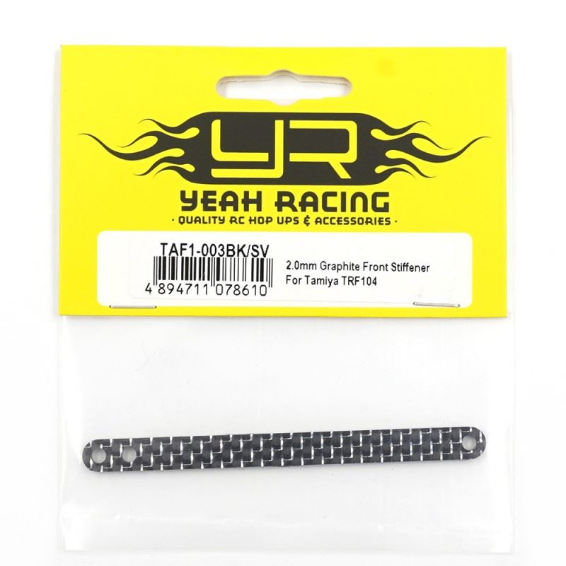 Yeah Racing 2.0Mm Graphite Front Stiffener For Tamiya Trf104